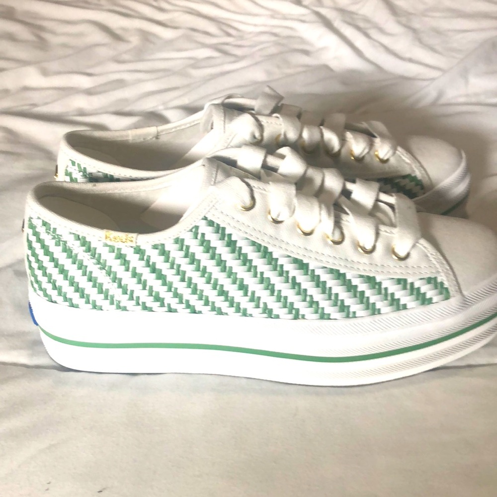 NEW keds x kate spade triple up multiwoven sneaker
